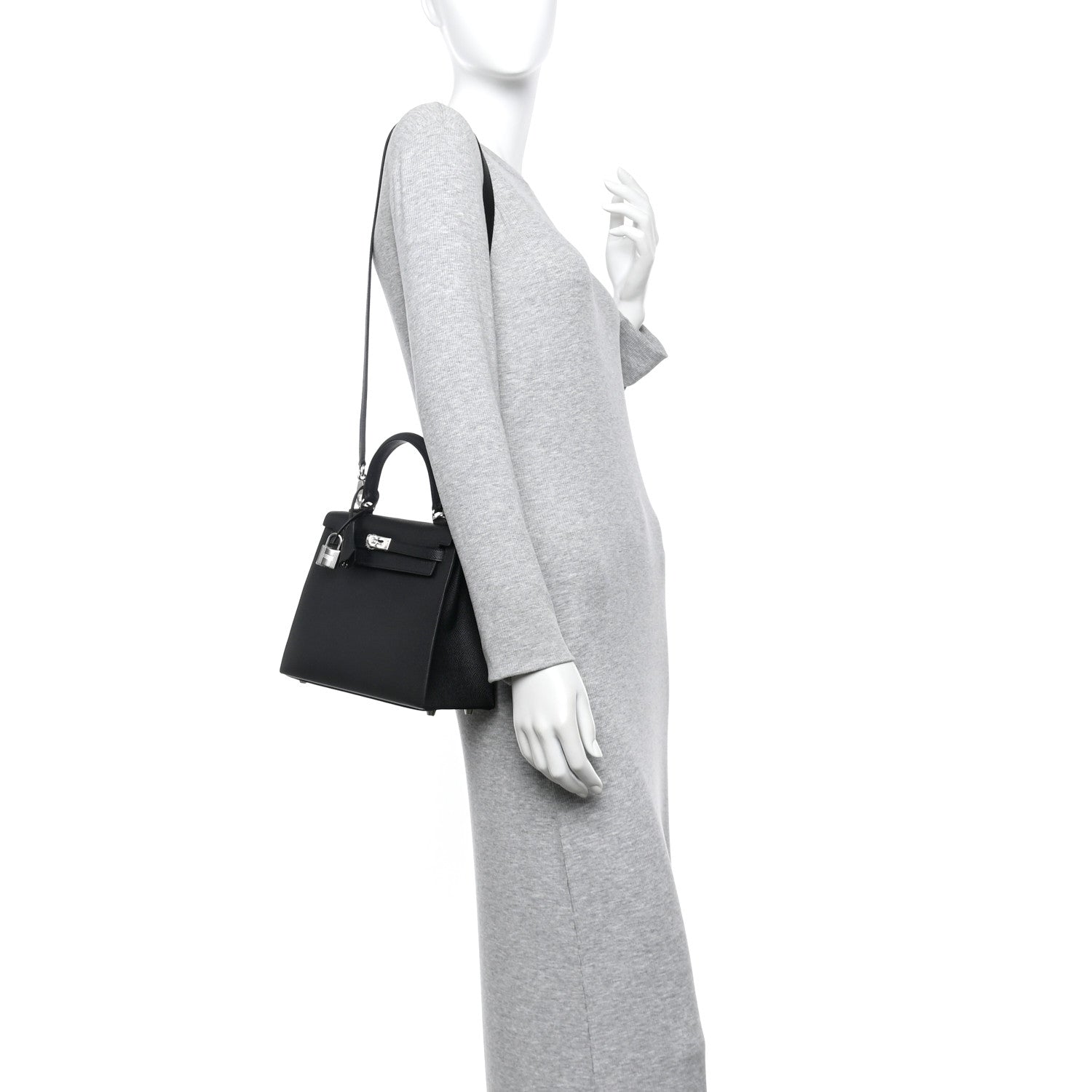 Hermes Epsom Kelly Sellier 25 Black 2 of 11