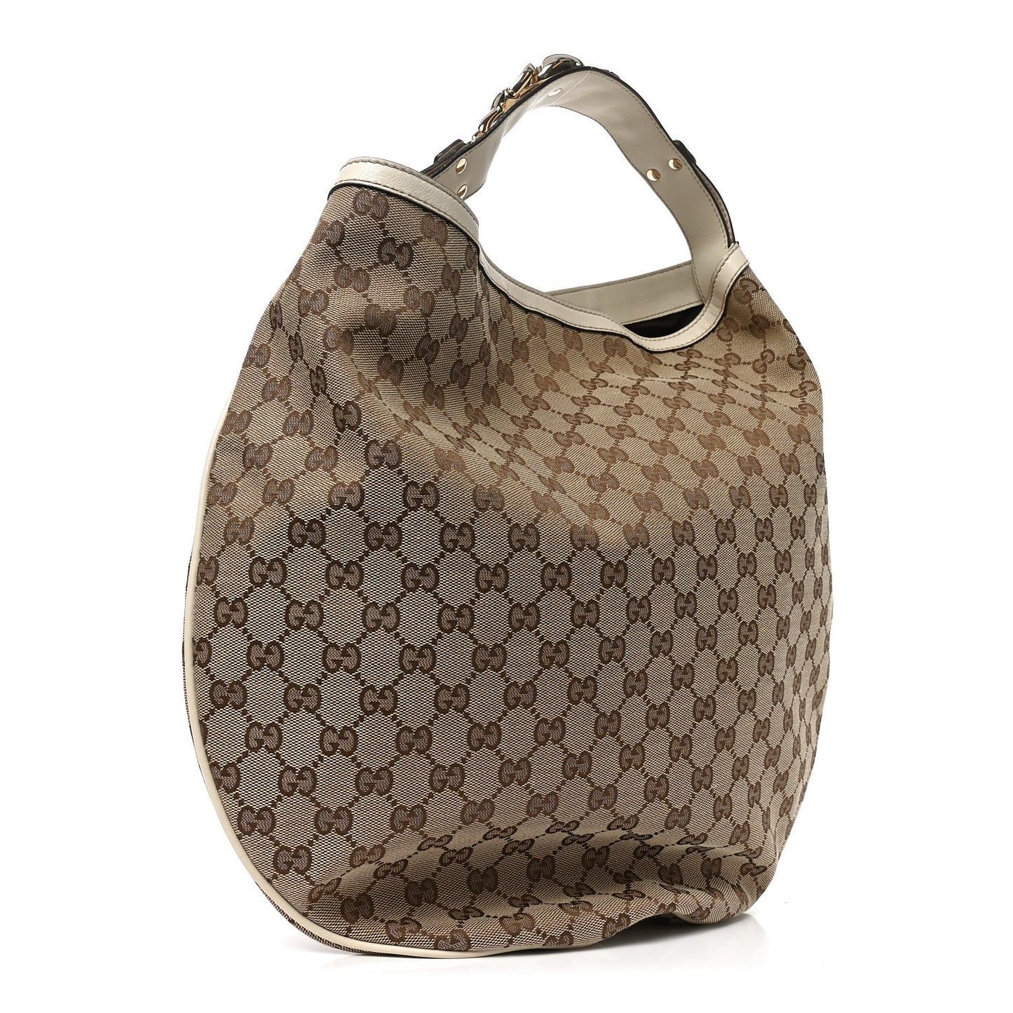 Monogram Large Wave Hobo Off White