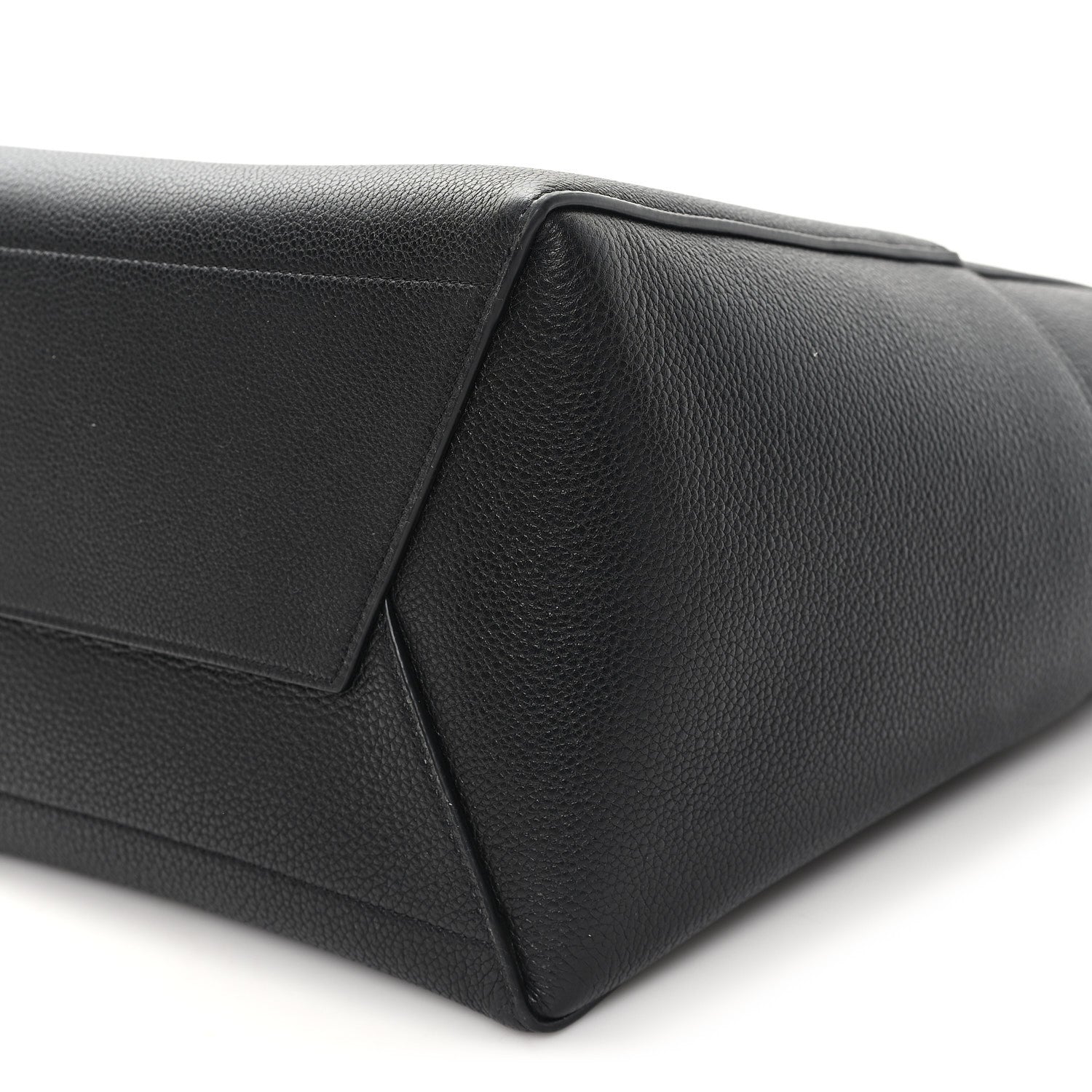 Celine Soft Grained Calfskin Sangle Bucket Bag Black 8 of 9