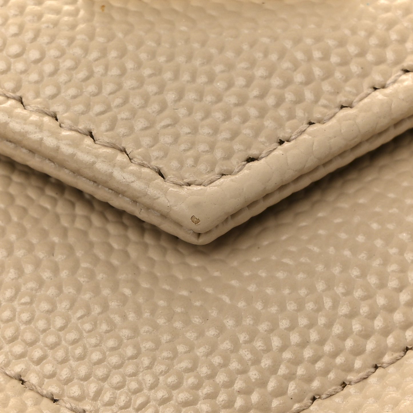 Grain De Poudre Matelasse Chevron Monogram Chain Wallet Nude Powder