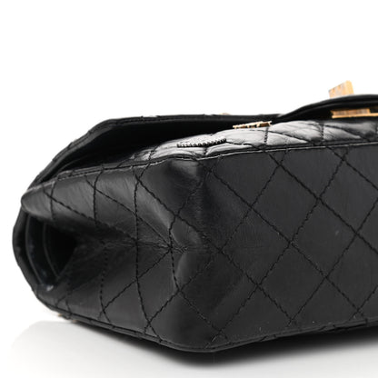 Chanel Aged Calfskin Quilted Casino 2.55 Reissue 225 Flap Black 11 of 12
