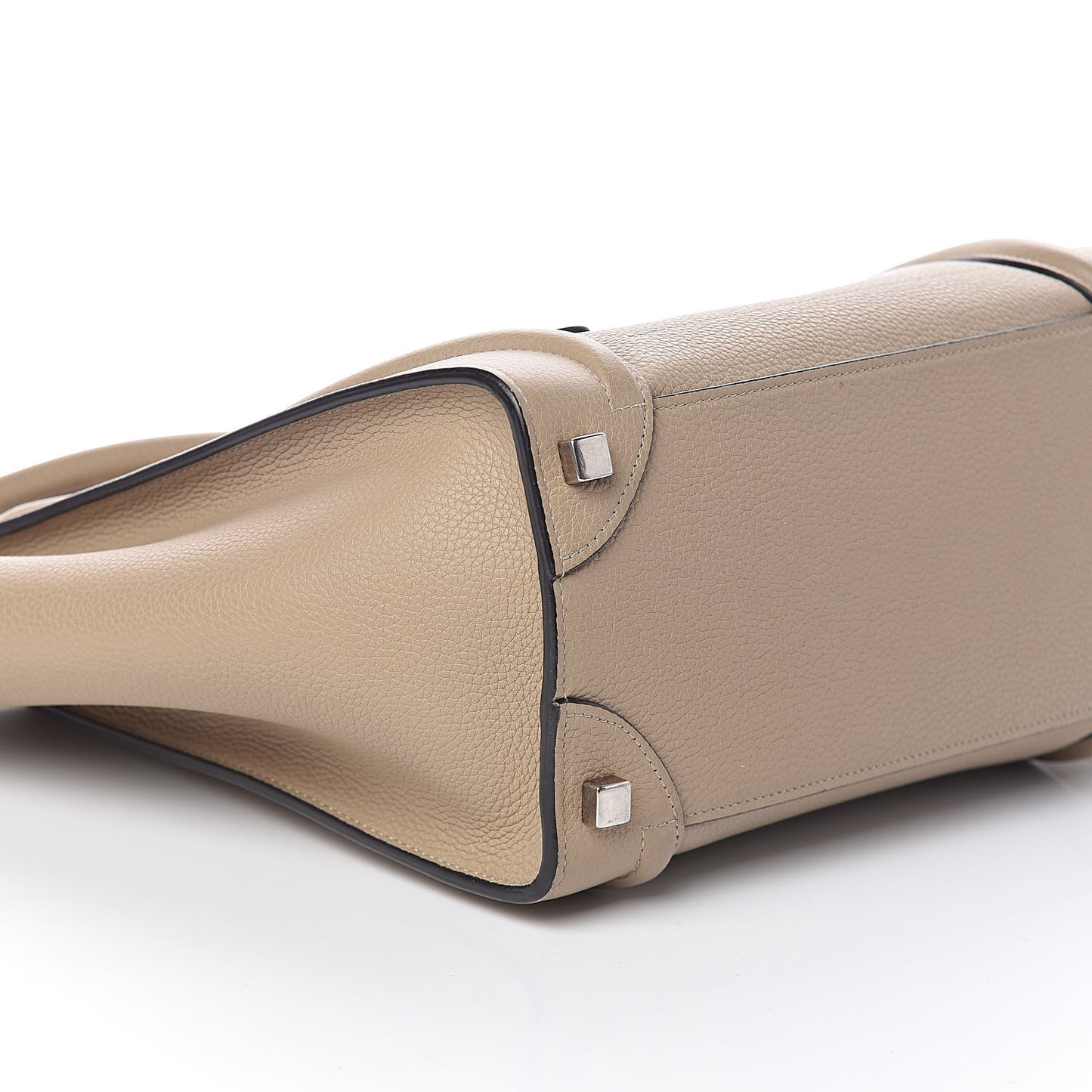 Drummed Calfskin Micro Luggage Dune