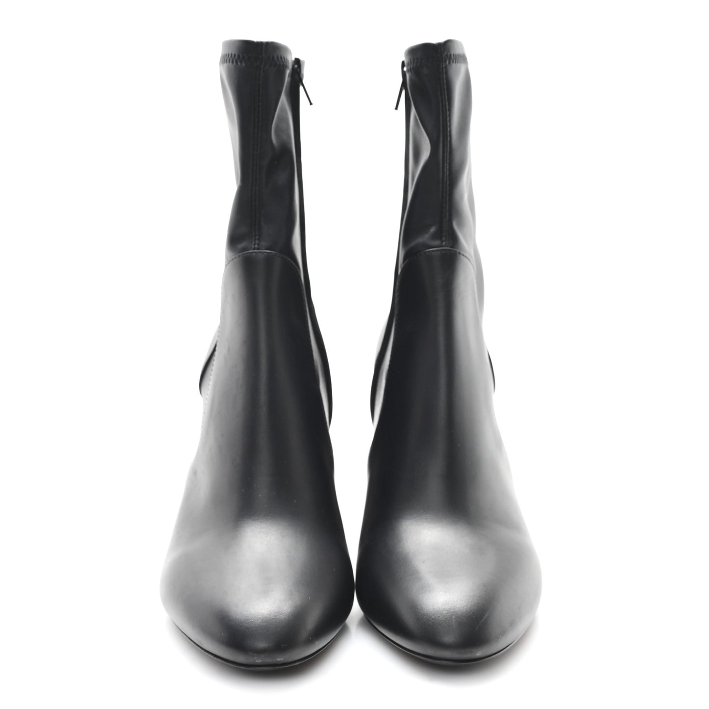 Calfskin Uniformes Silhouette Ankle Boots 38.5 Black