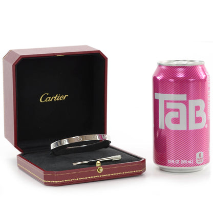 Cartier 18K White Gold LOVE Bracelet 21 2 of 5