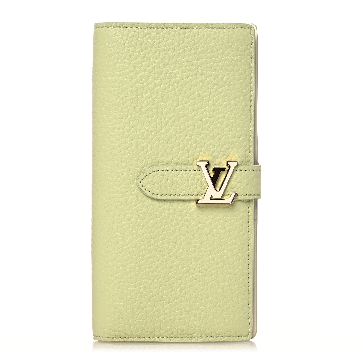 Louis Vuitton Taurillon LV Vertical Capucines Wallet Vert Asnieres Green 1 of 12