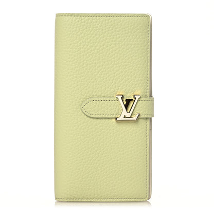 Louis Vuitton Taurillon LV Vertical Capucines Wallet Vert Asnieres Green 1 of 12