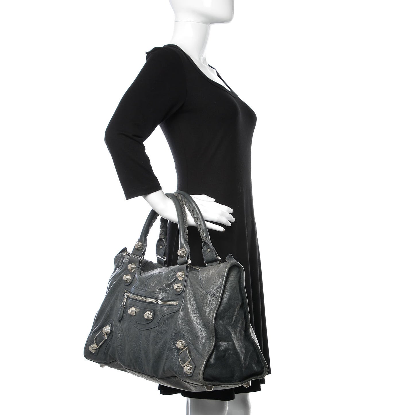 Agneau Giant 21 Silver Hardware Work Anthracite
