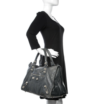 Balenciaga Agneau Giant 21 Silver Hardware Work Anthracite 2 of 9