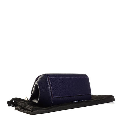 Dolce & Gabbana Crocodile Stamped Micro Miss Sicily Satchel Purple 4 of 7