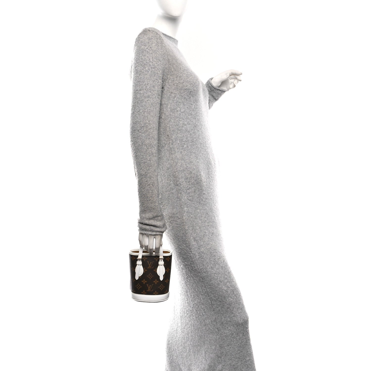 Louis Vuitton Monogram LV Match Nano Bucket Bag White 2 of 10