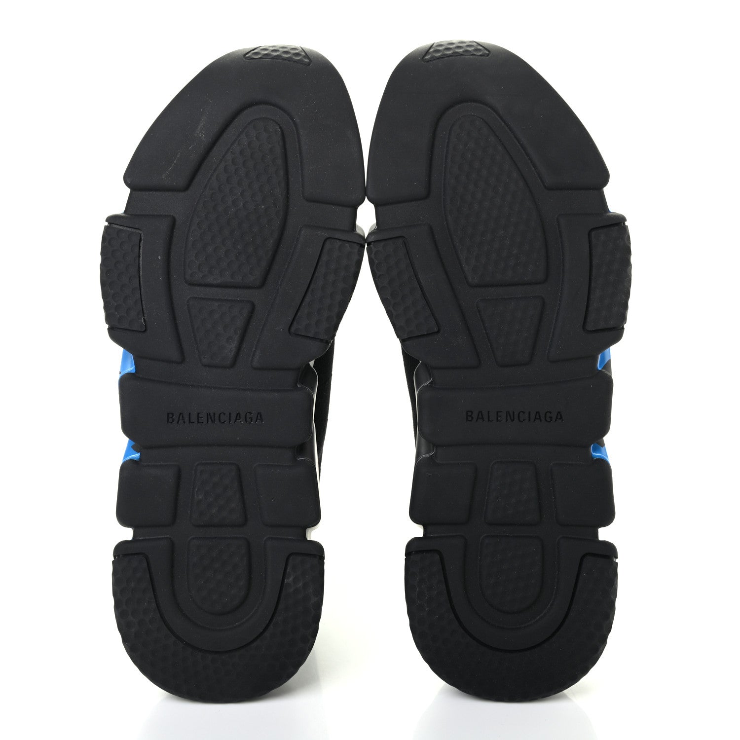 Balenciaga Neoprene Knit Mens Speed Graffiti Sneakers 43 Black Blue 5 of 8