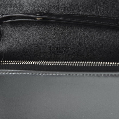 Givenchy Metallic Lambskin Emblem Chain Wallet Silver 8 of 10