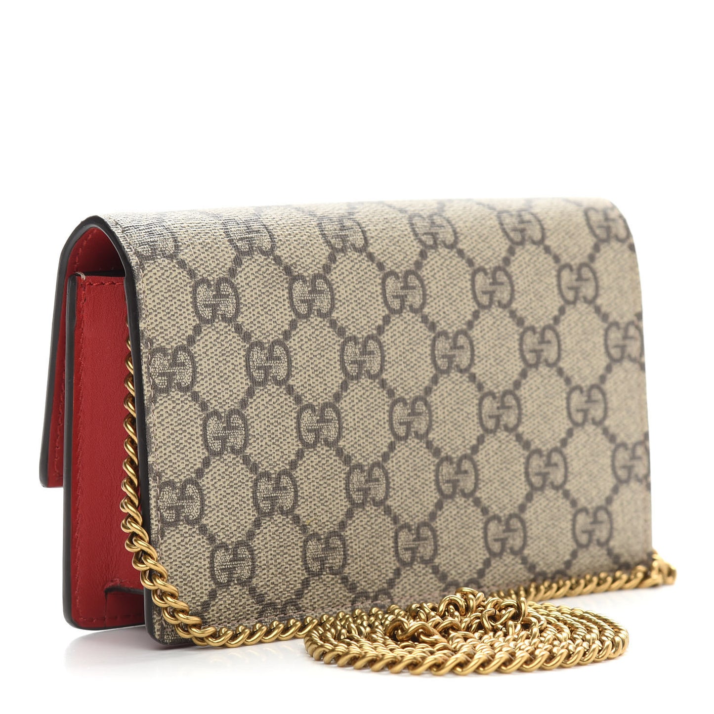 GG Supreme Monogram Mini Cherry Chain Bag