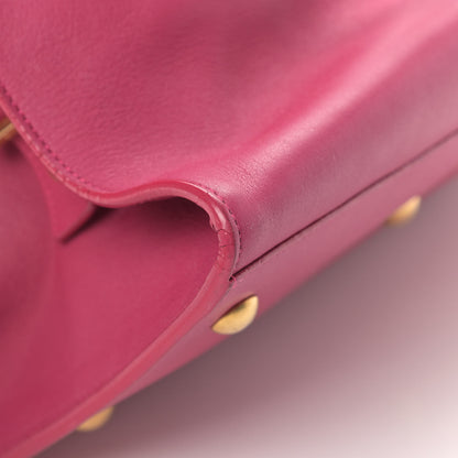 Saint Laurent Calfskin Small Classic Y Cabas Fuchsia 10 of 13