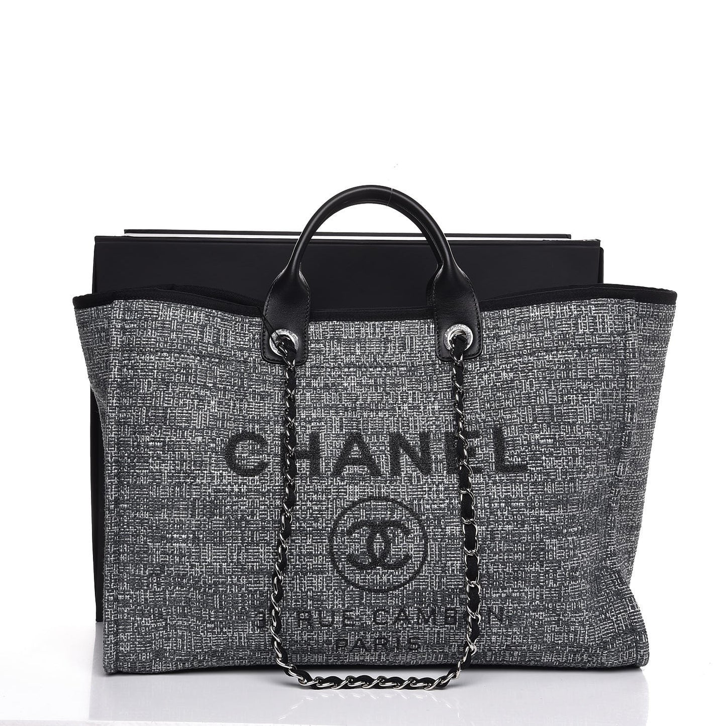 Canvas Large Deauville Tote Charcoal