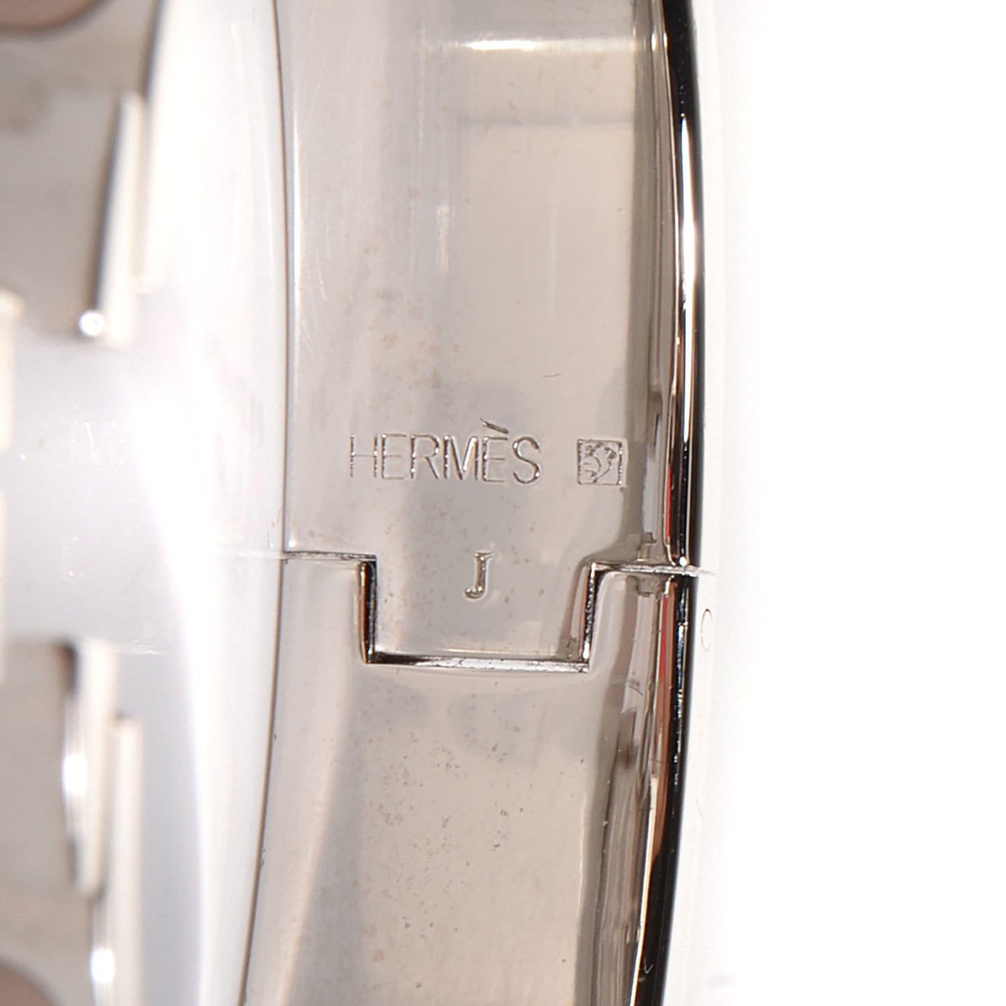 Enamel Narrow Clic Clac H Bracelet PM Etoupe