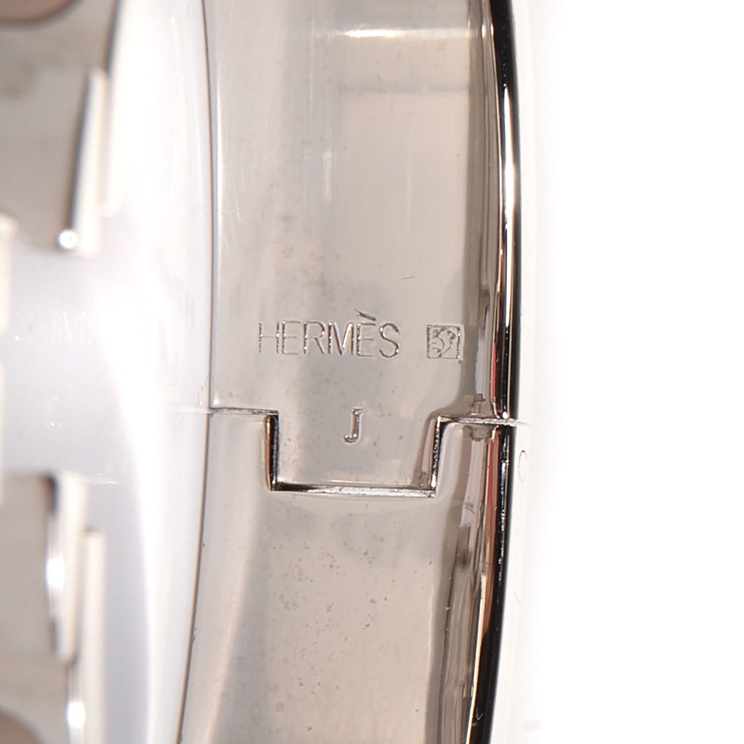 Hermes Enamel Narrow Clic Clac H Bracelet PM Etoupe 3 of 6