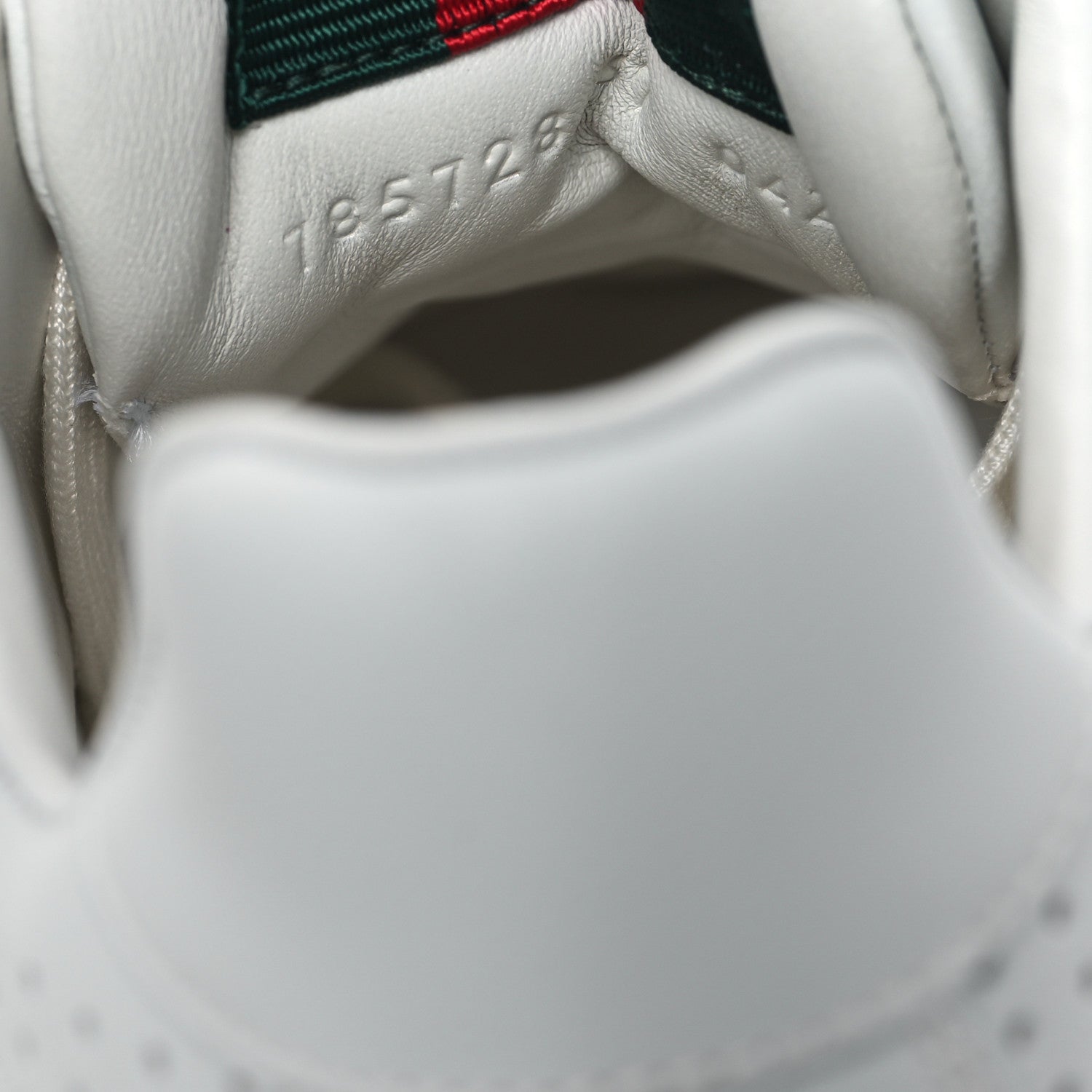 Gucci Calfskin Womens Re-Web Sneakers 37 White Pink 8 of 9