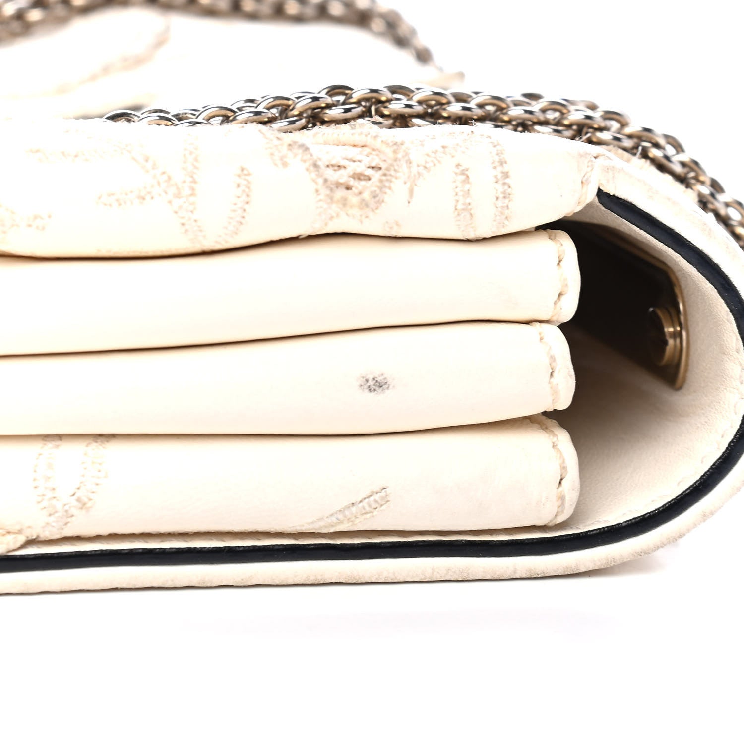 Valentino Garavani Nappa Lace Girello Flap Ivory 5 of 7