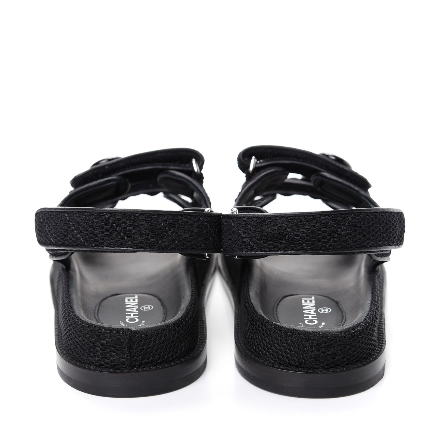 Fabric Velcro Dad Sandals 40 Black