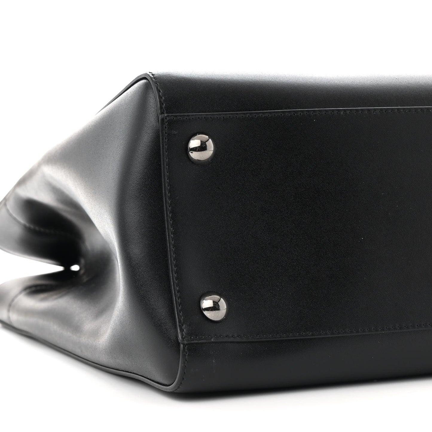 Calfskin Vara Bow Chain Tote Black