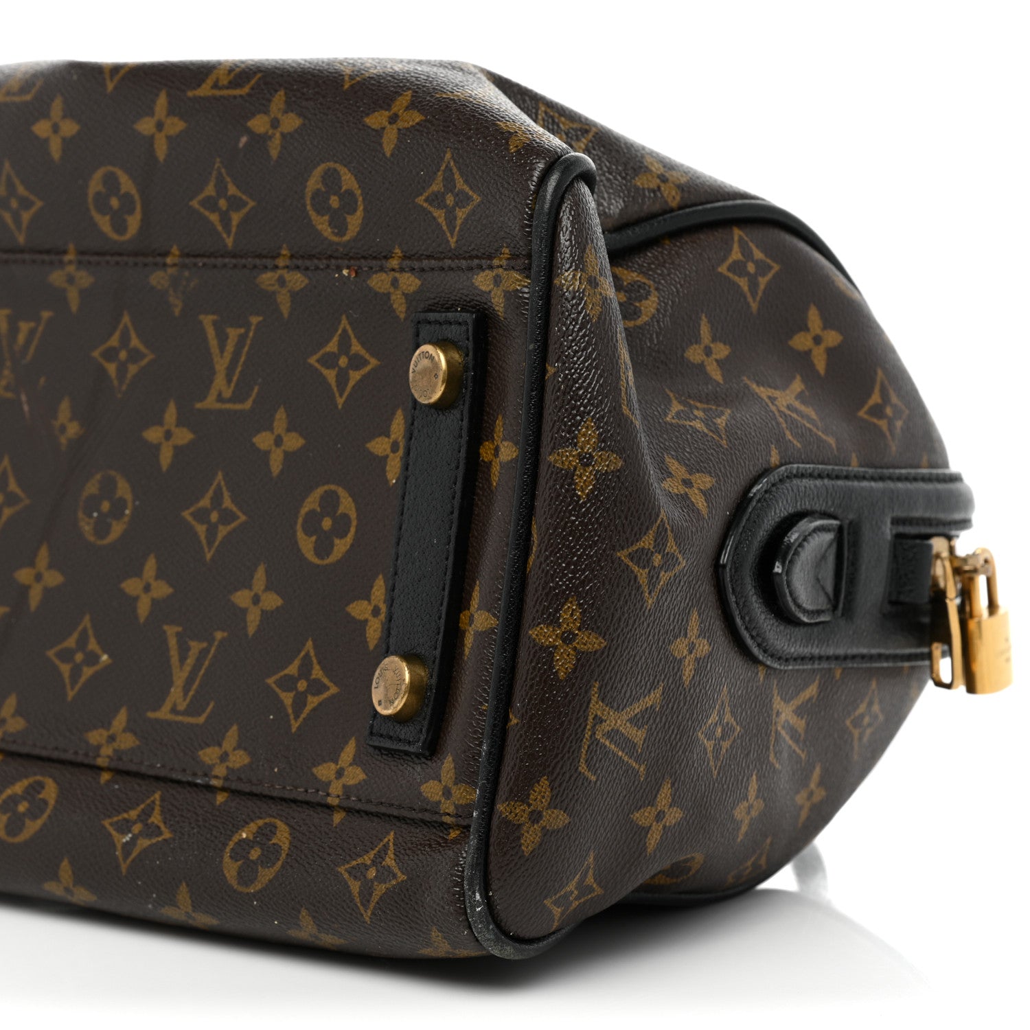 Louis Vuitton Monogram Golden Arrow Speedy Black 8 of 16
