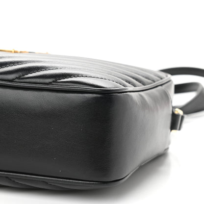 Saint Laurent Calfskin Matelasse Monogram Lou Camera Bag Black 9 of 11