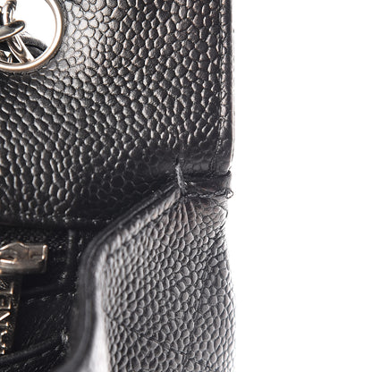 Chanel Caviar Quilted Jumbo Single Flap Black 10 of 11
