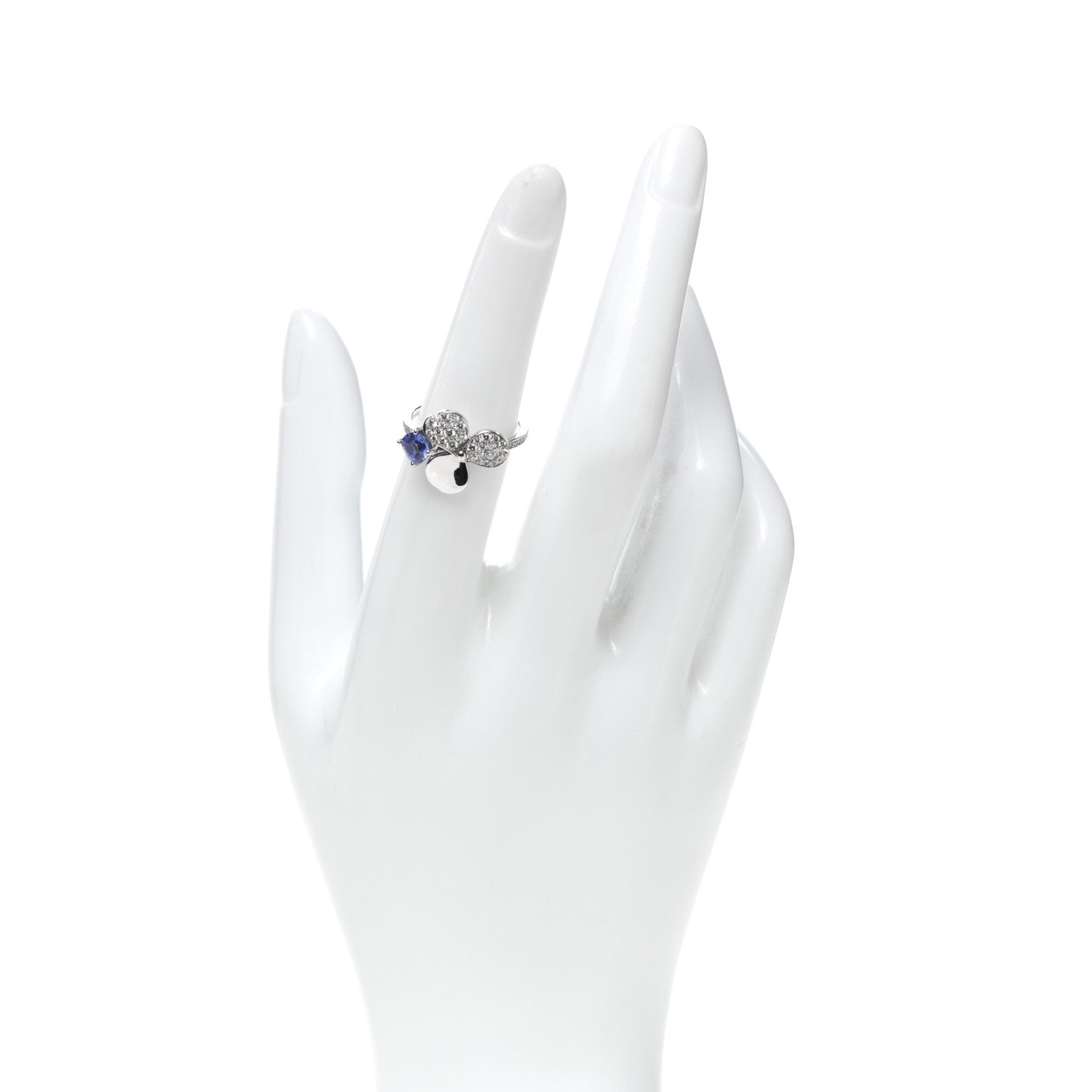 Tiffany Platinum Diamond Tanzanite Paper Flowers Ring 52 6 2 of 5