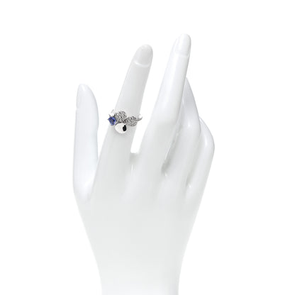 Tiffany Platinum Diamond Tanzanite Paper Flowers Ring 52 6 2 of 5