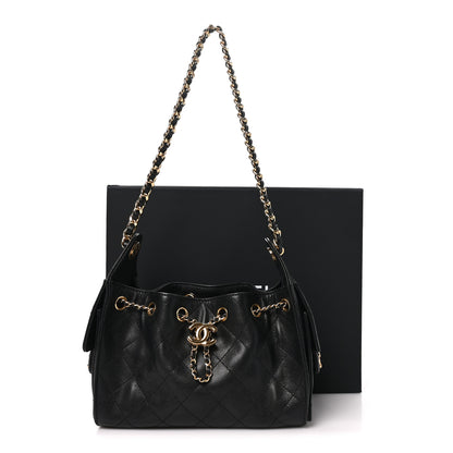 Chanel Caviar Quilted Mini Chanel 25 Handbag Black 10 of 10