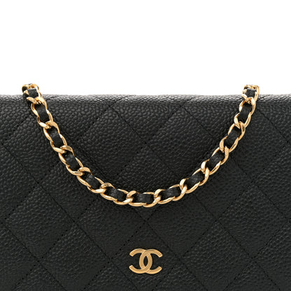 Chanel Caviar Quilted Wallet On Chain WOC Black 8 of 11