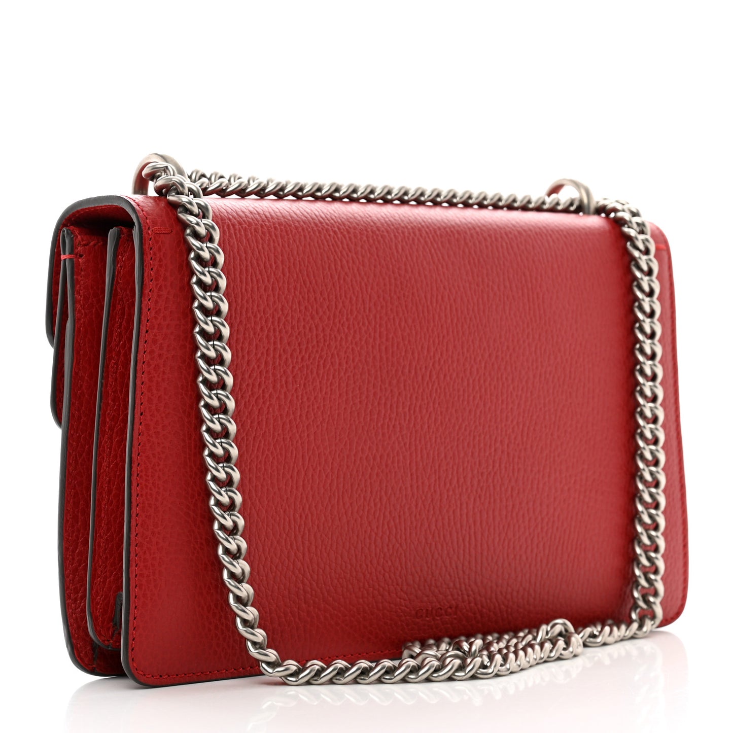 Dollar Calfskin Swarovski Crystal Small Dionysus Shoulder Bag Hibiscus Red