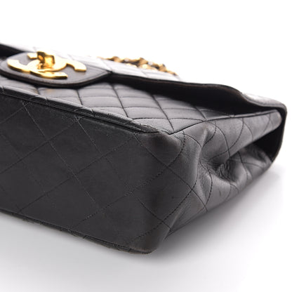 Chanel Lambskin Quilted Jumbo Single Flap Black 9 of 9