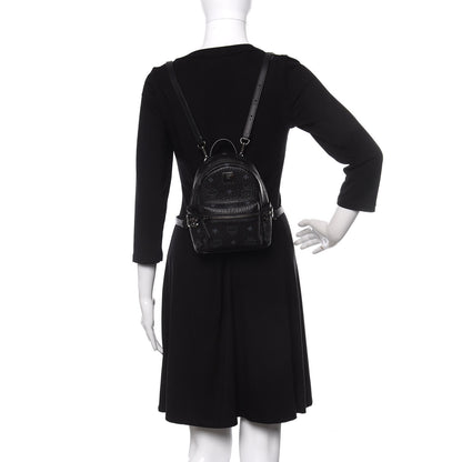 MCM Visetos Side Stud X-Mini Stark Bebe Boo Backpack Black 2 of 10