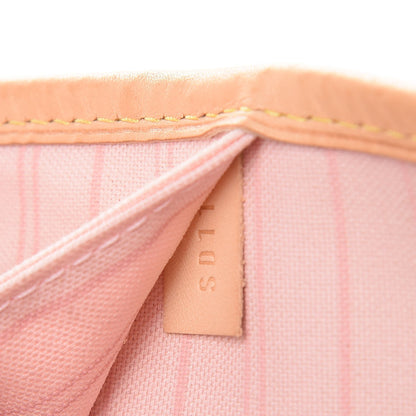 Louis Vuitton Damier Azur Neo Neverfull MM Rose Ballerine 10 of 11