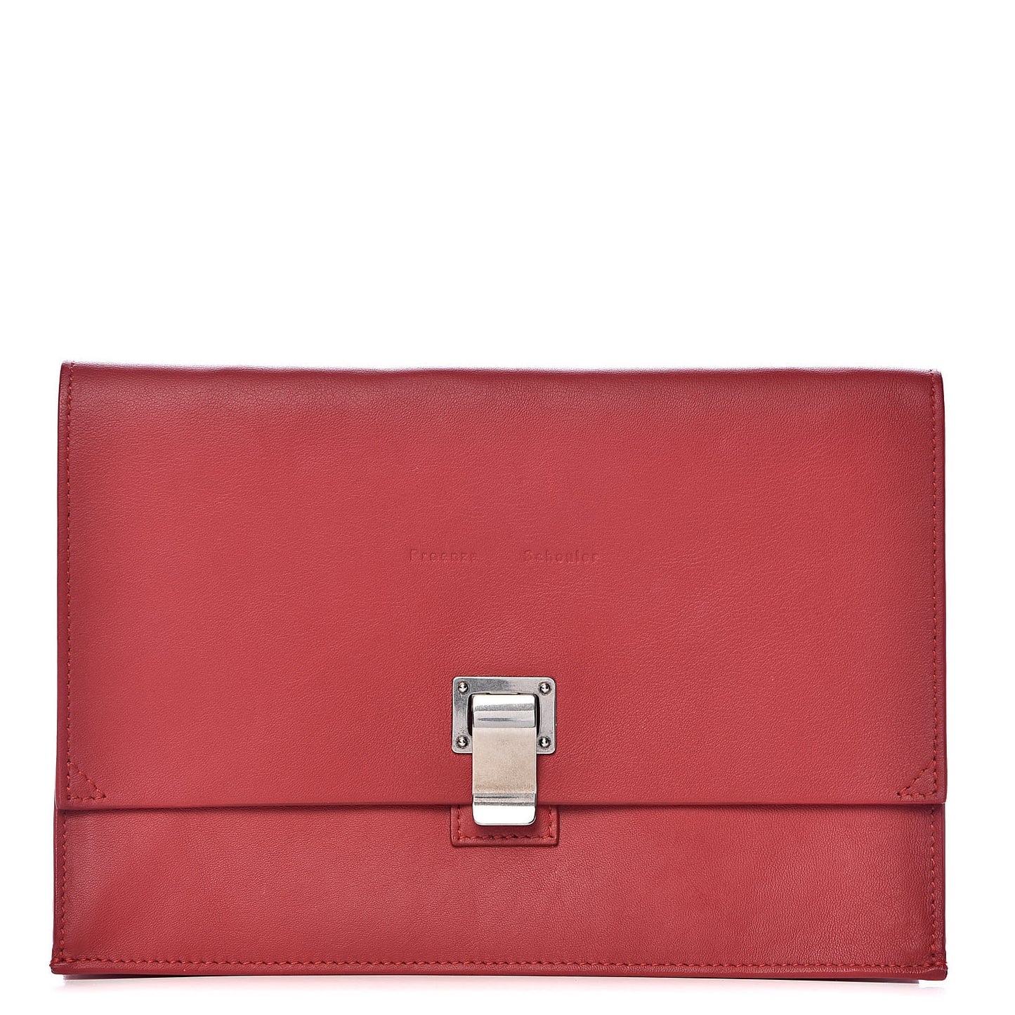 Lambskin Small Lunch Bag Clutch Red