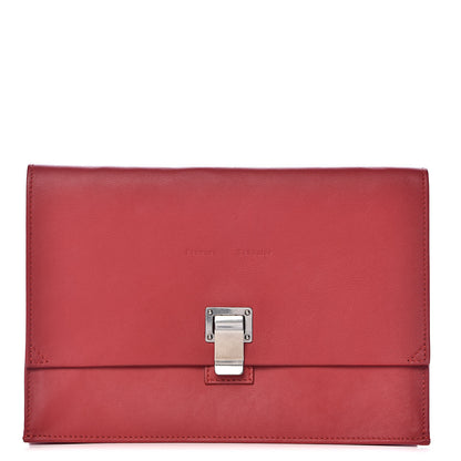Proenza Schouler Lambskin Small Lunch Bag Clutch Red 1 of 13