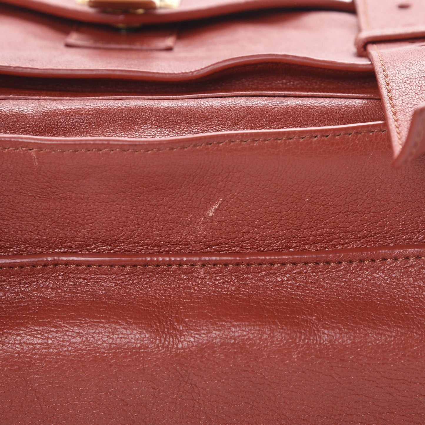 Lambskin PS1 Extra Large Satchel Mandarin Red