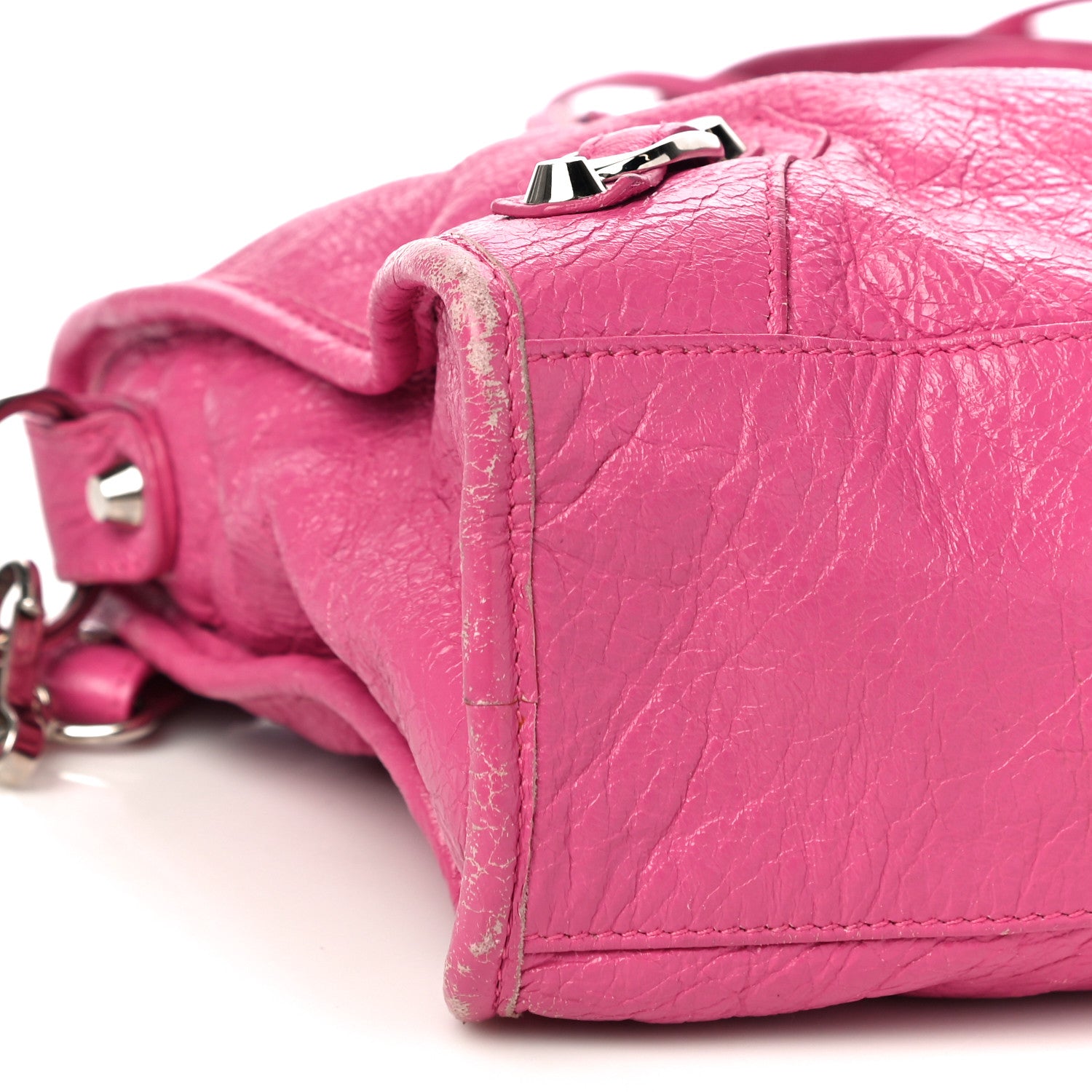 Balenciaga Agneau Classic Silver Hardware S City Rose Flamingo 9 of 18
