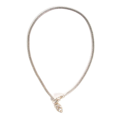 John Hardy Sterling Silver 18K Gold 20 inch Legends Naga Dragon Necklace 3 of 6