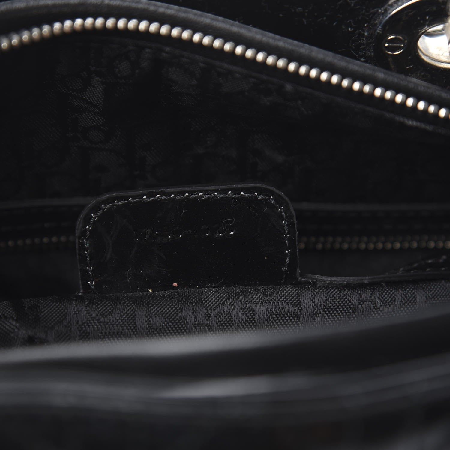 Christian Dior Patent Cannage Large Lady Dior Black 8 of 11
