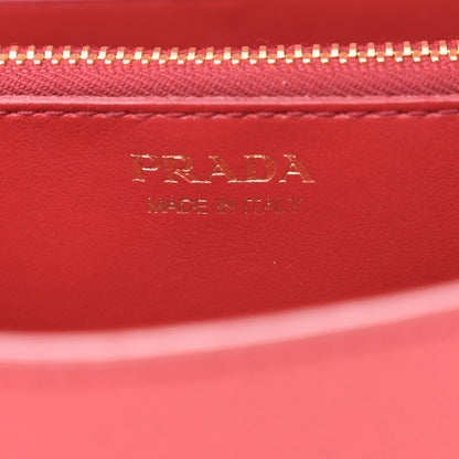 Prada Saffiano Wallet With Shoulder Strap Fuoco 6 of 11