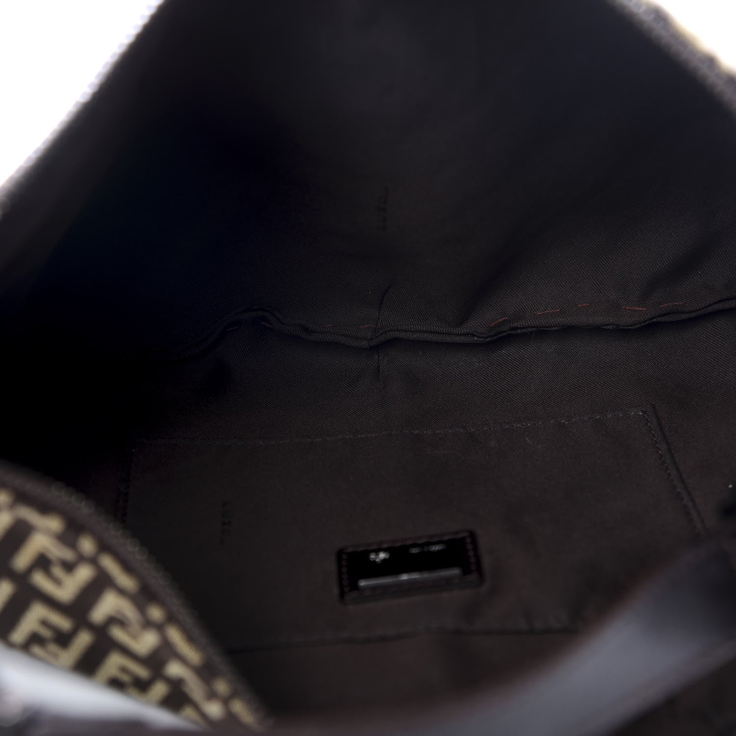 Fendi Zucchino Vitello Medium Chef Hobo Testa di Moro Beige 4 of 8
