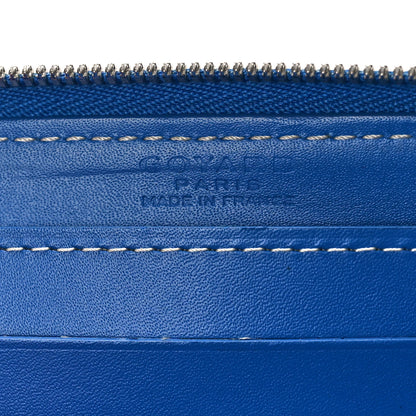 Goyard Goyardine Matignon PM Wallet Blue 6 of 9
