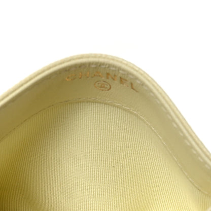Chanel Caviar Quilted Card Holder Jaune 5 of 11
