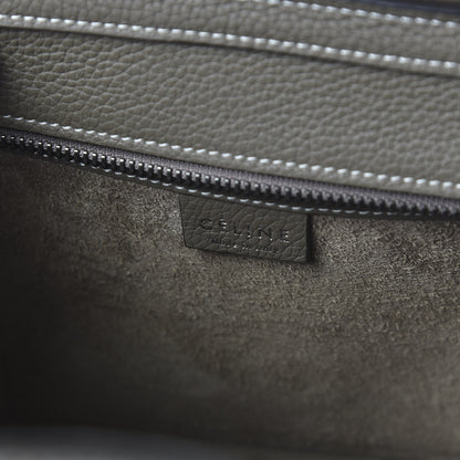 Celine Drummed Calfskin Nano Luggage Souris 8 of 9