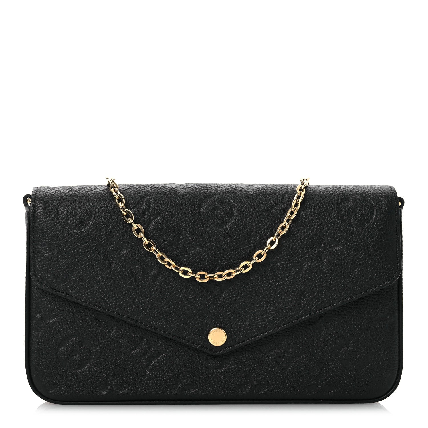 Louis Vuitton Empreinte Pochette Felicie Chain Wallet Black 1 of 13