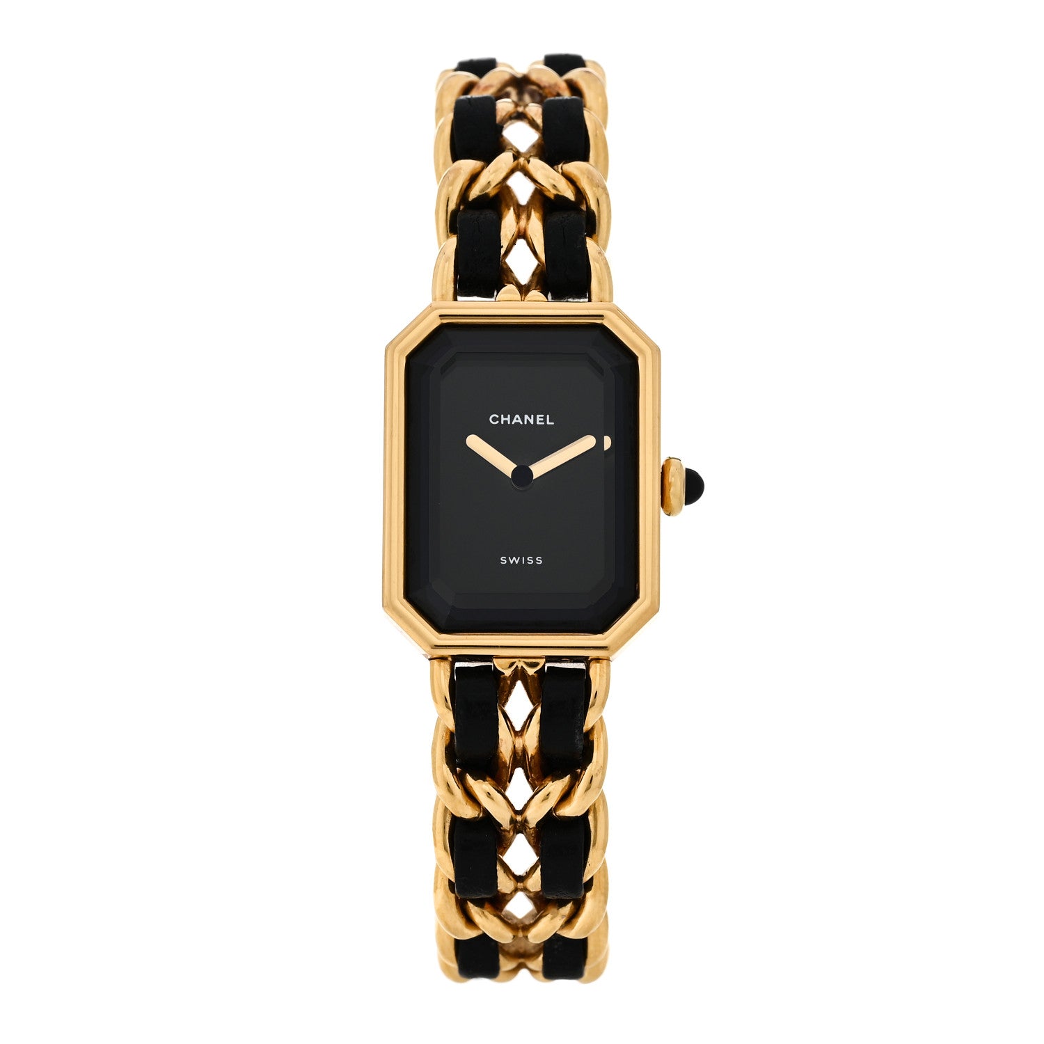 Chanel Stainless Steel Lambskin 20mm Chain Premiere Quartz Watch Gold M 1 of 4