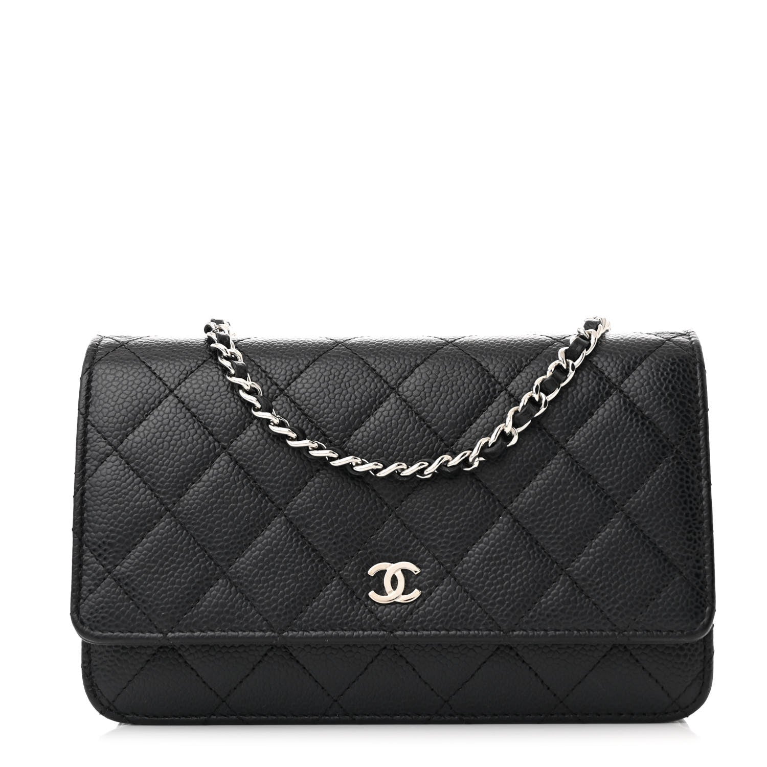 Chanel Caviar Quilted Wallet on Chain WOC Black 1 of 12